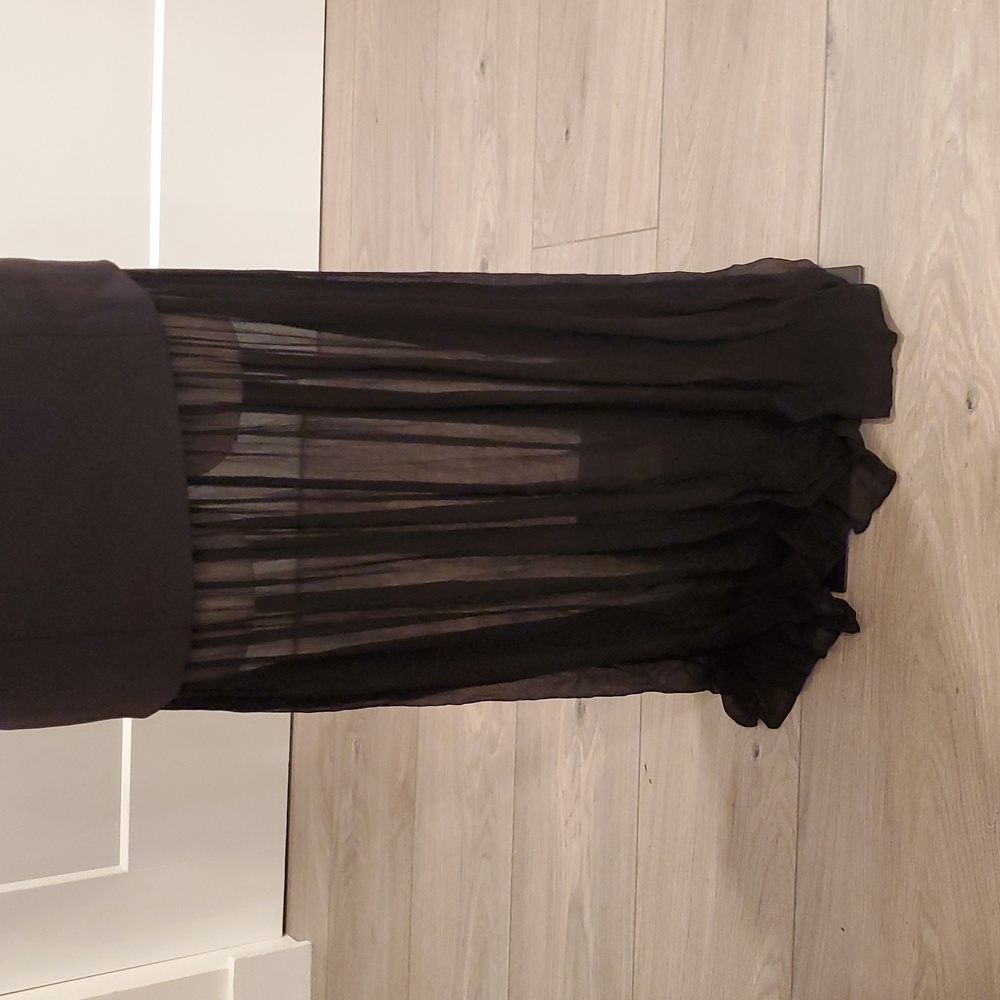 L'Academie gorgeous Black Strapless maxi Dress Size XS & L new with tags - Picture 6 of 11